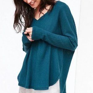 Out From Under Oversized Waffle Knit Thermal Top